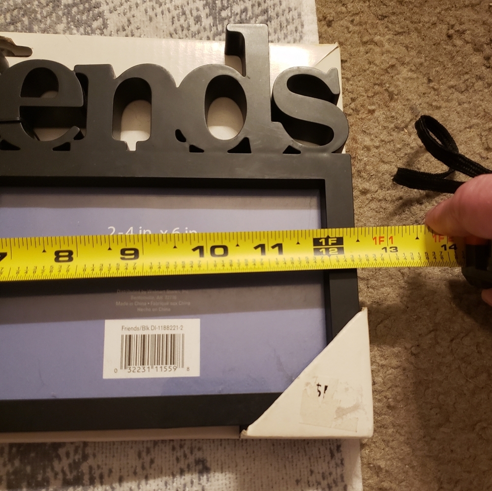 "Friends" Decor Frame, NWT, Black Friends decoration picture frames - Picture 8 of 11
